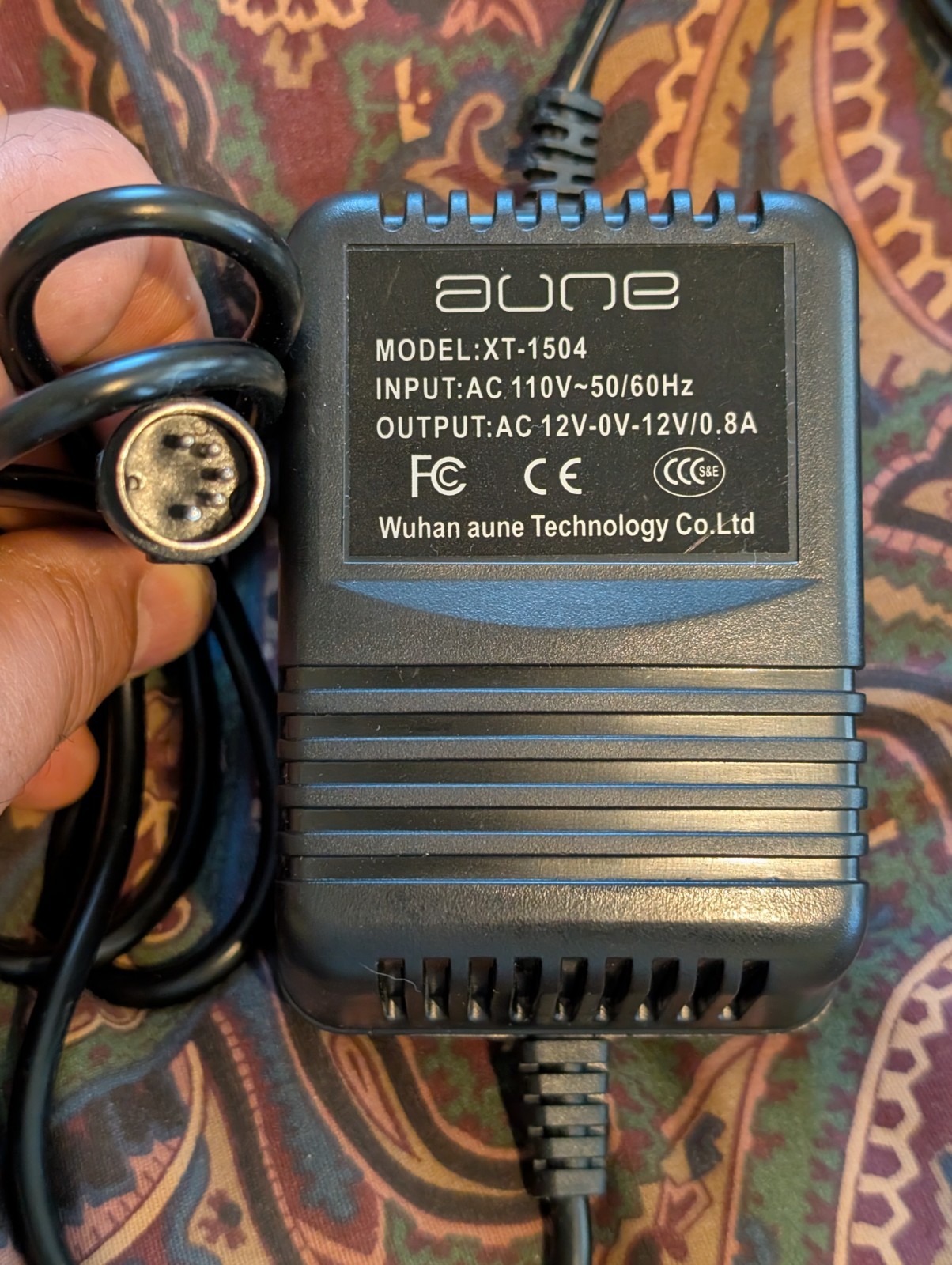 Aune XP1 AC Adapter XT-1504 DC 2x 12V .8A for Aune X1s X5s DAC or Aune X7s  amp