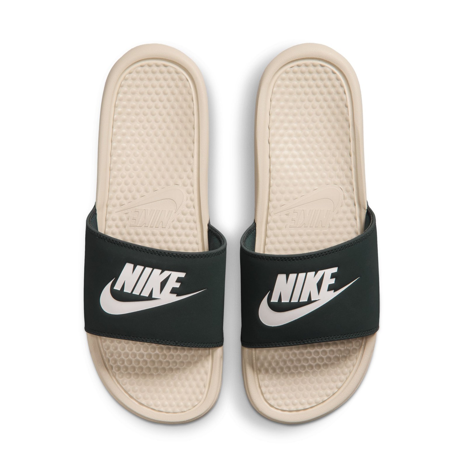MENS NIKE BENASSI JDI SLIDES 343880-202 STRING/WHITE-SEAWEED SANDAL-SIZE 12