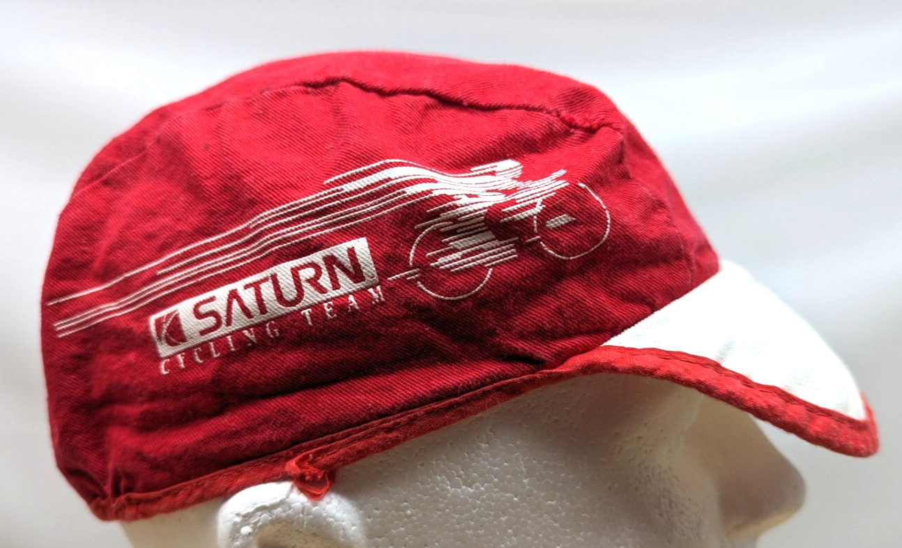 Vintage Saturn cycling racing team cap