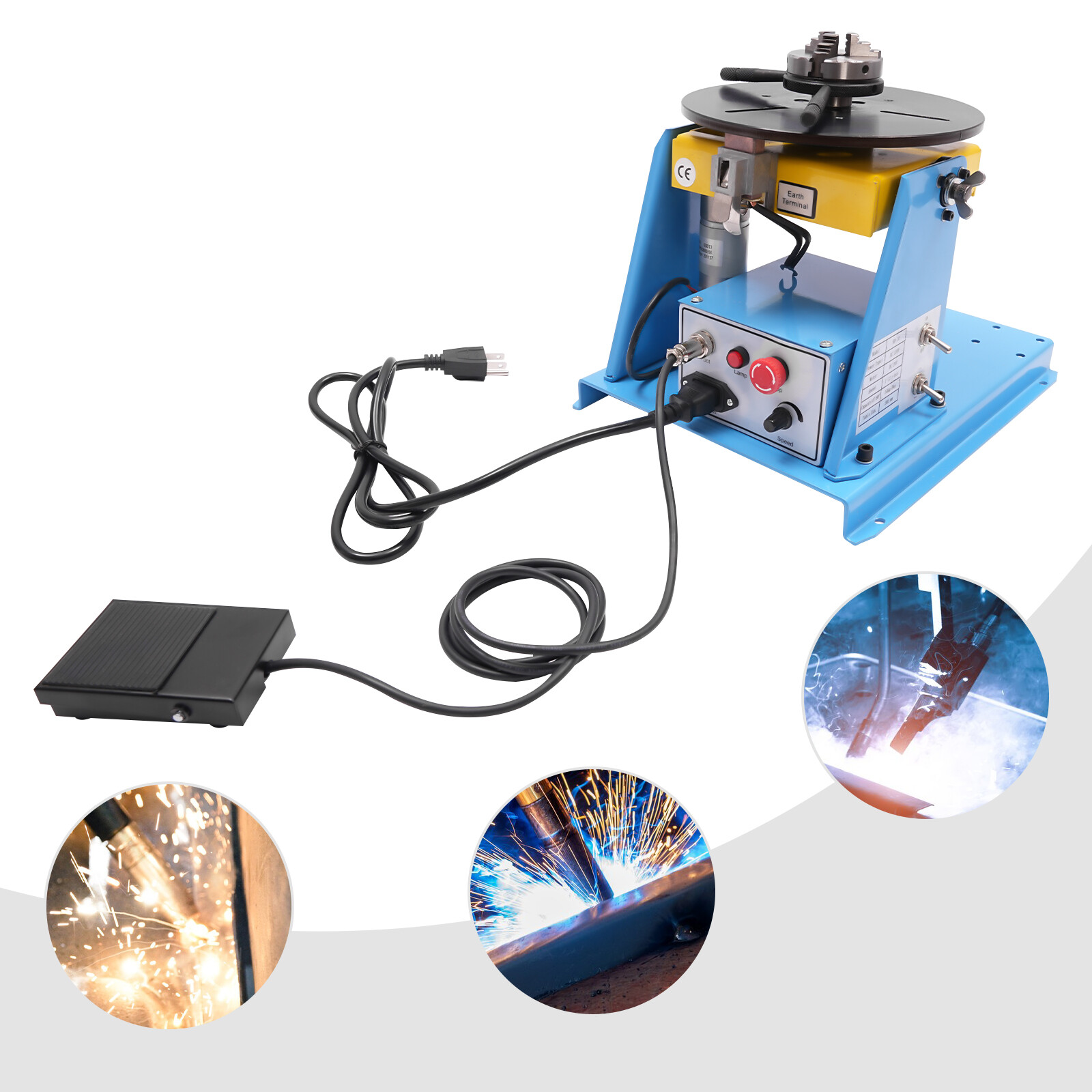 Rotary Welding Positioner Turntable Countertop Electric Weld Positioner Table