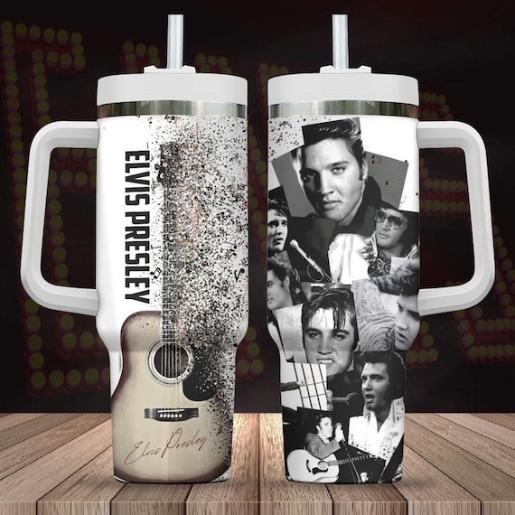 New Elvis Presley Rock and Roll  Gift For Fans 40oz Tumbler  SO1003