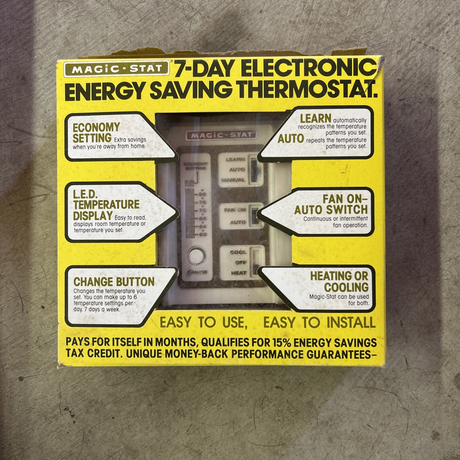 7 Day Electronic Energy Saving Thermostat