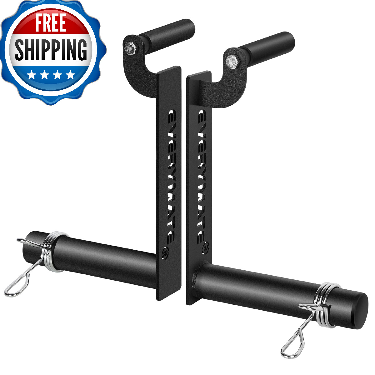EVERYMATE Farmers Carry Handles, Farmer Walk Handles - Set of 2, Comfortable Gri