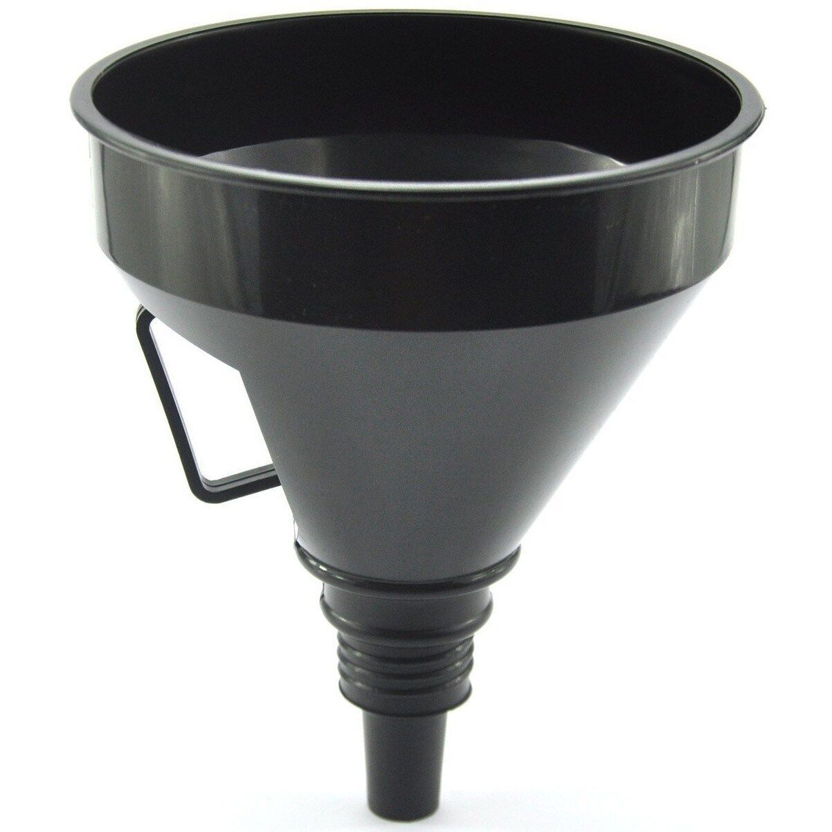 Heavy-Duty Plastic Universal Funnel for Kitchen, Garage, and Car Oil Change