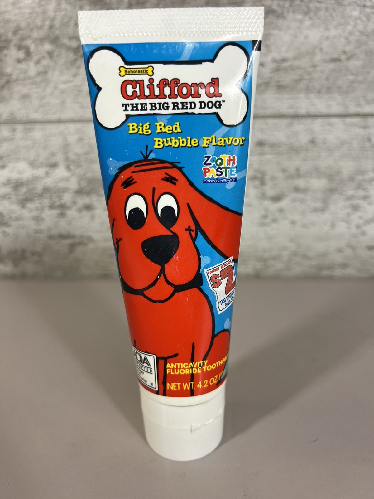 Vintage Clifford Zooth Toothpaste Kids Brand New