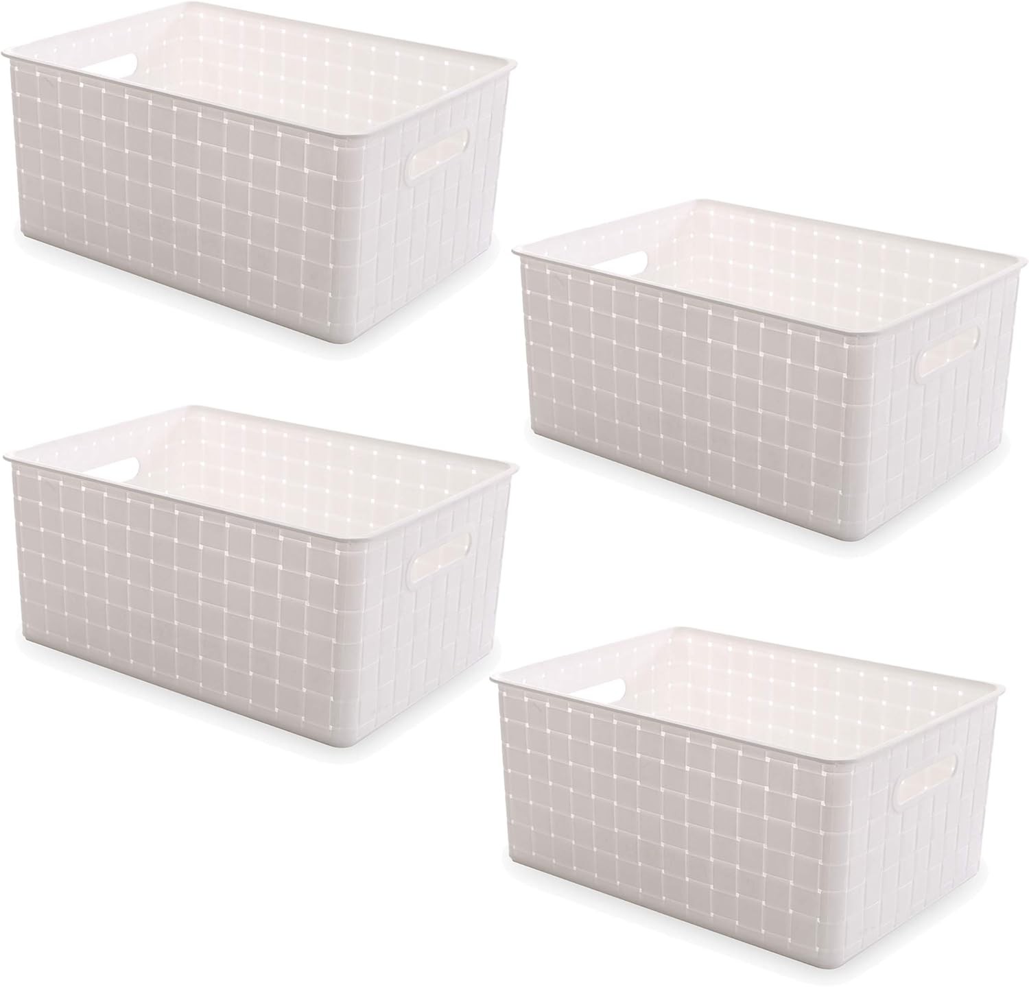 Plastic Storage Baskets Medium - Grey | THE STABLE COLLECTION | Multi
