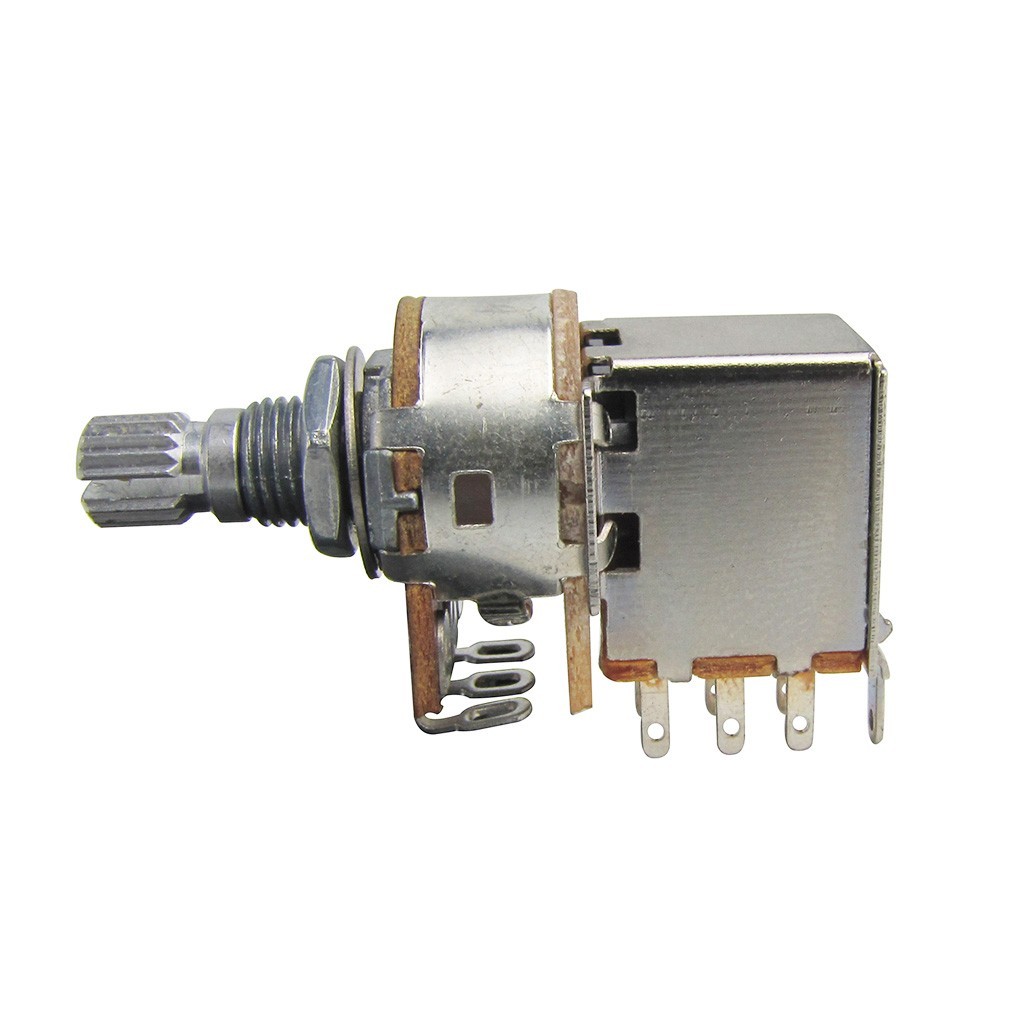 2PC A500K Push Pull Switch Control Guitar Potentiometer Audio Taper Short Shaft
