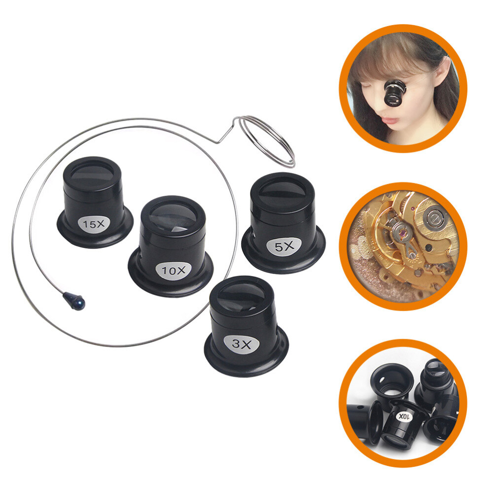 1 Set Watchmakers Loupe Headband Magnifying Glass Jewelers Loupe Tool