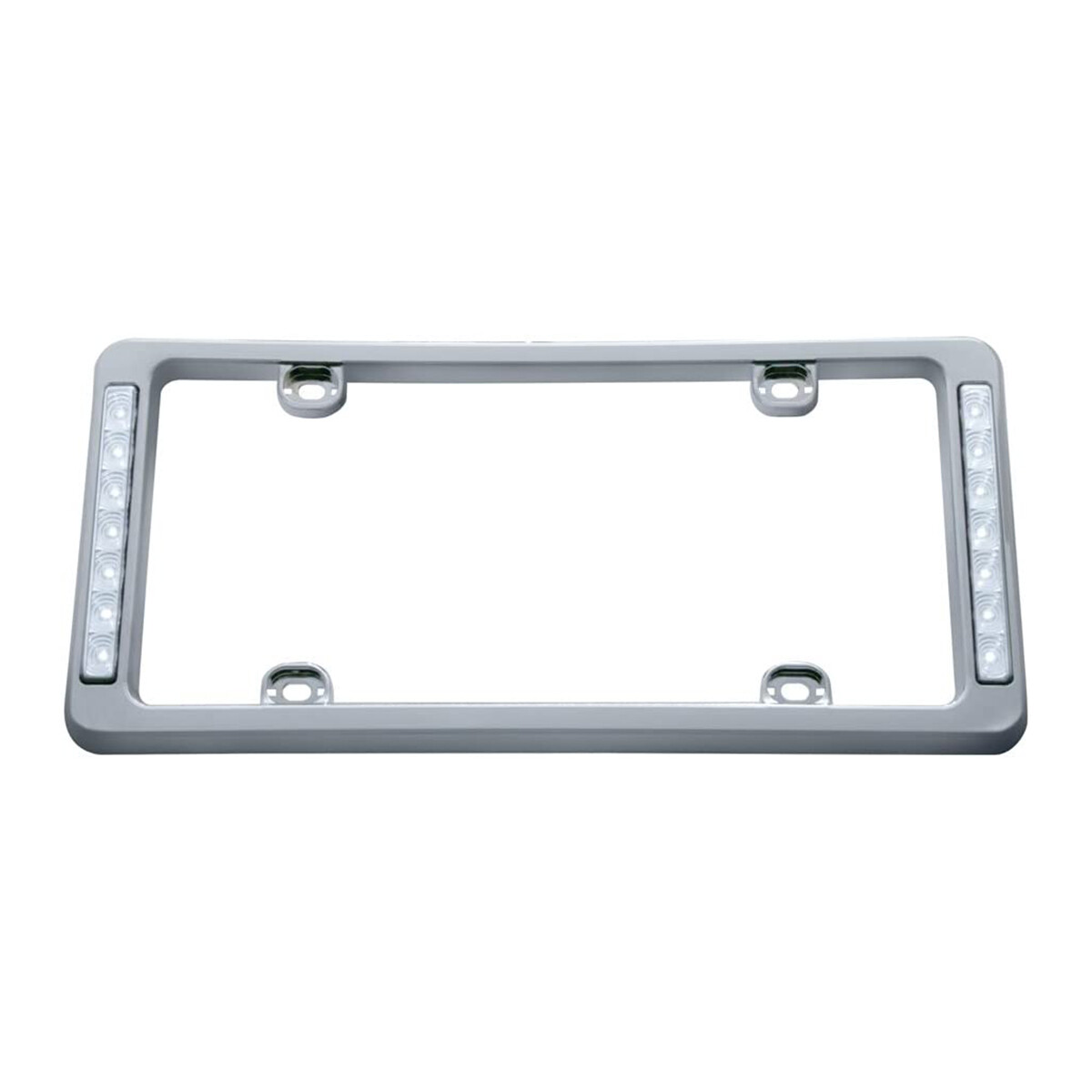 United Pacific 14 LED Chrome License Plate Frame - 1 Unit