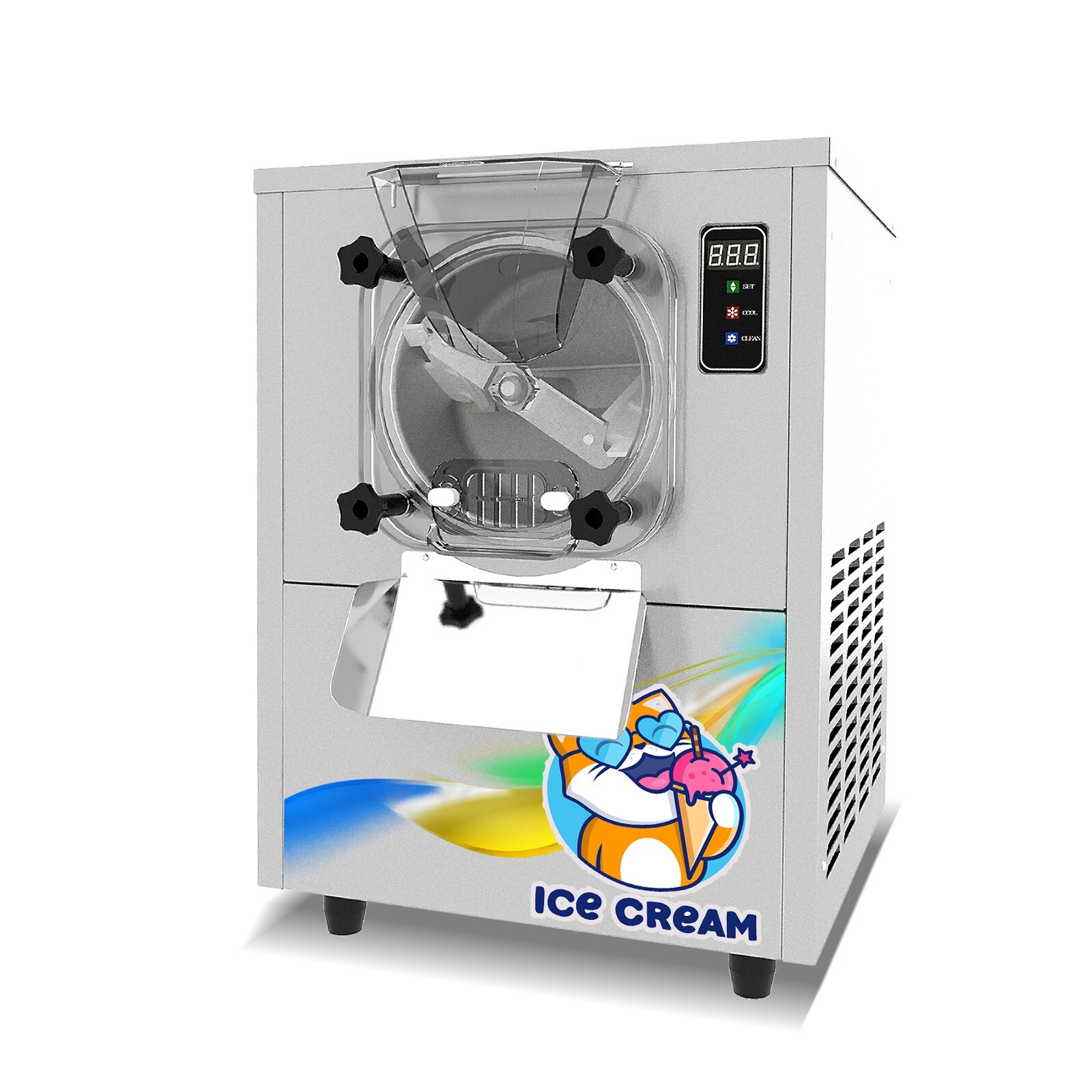 USA Kolice Commercial Hard Ice Cream Machine,Desktop Ice Cream Maker Machine