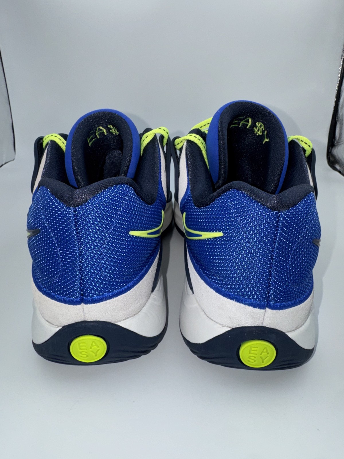 Nike KD18 Mens Basketball Shoes Sneakers White Blue Volt 'Smart City' HV1992-400