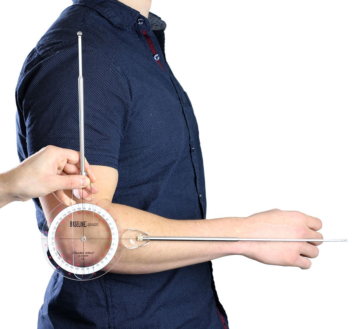 121036 Extendable Goniometer 360 Degree Range Extendable Arms 9" 3