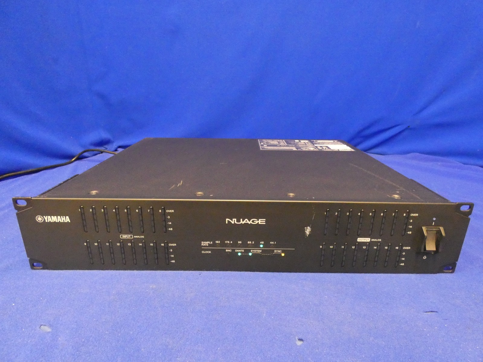 Yamaha NUAGE Nio500-A16 Analog I/O Audio Interface w/Dante, has some marks on it