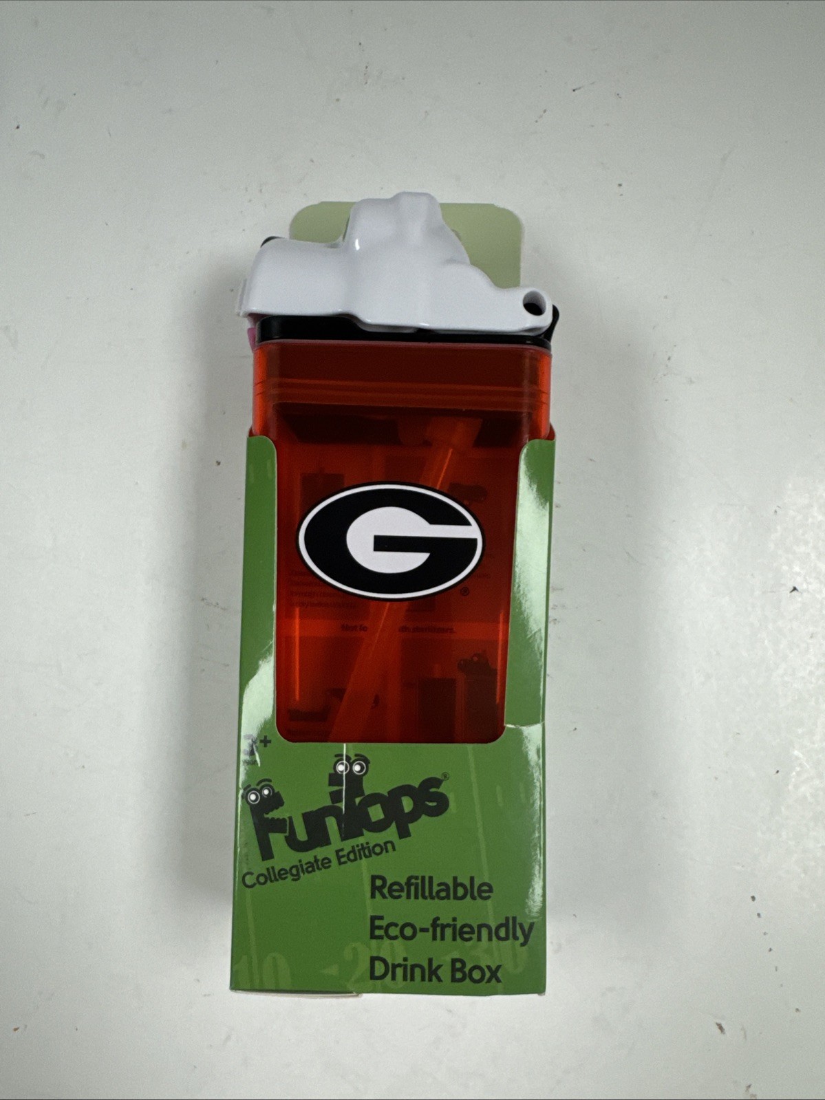 FUNTOPS Reusable Water Bottle | Officially Licensed Georgia Bulldogs