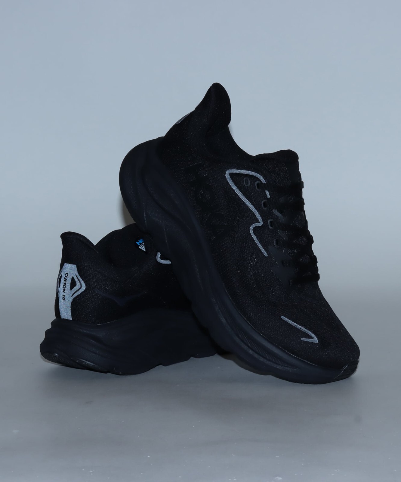 Hoka One One Clifton 10 Black 1162031-BBLC Women's Size New