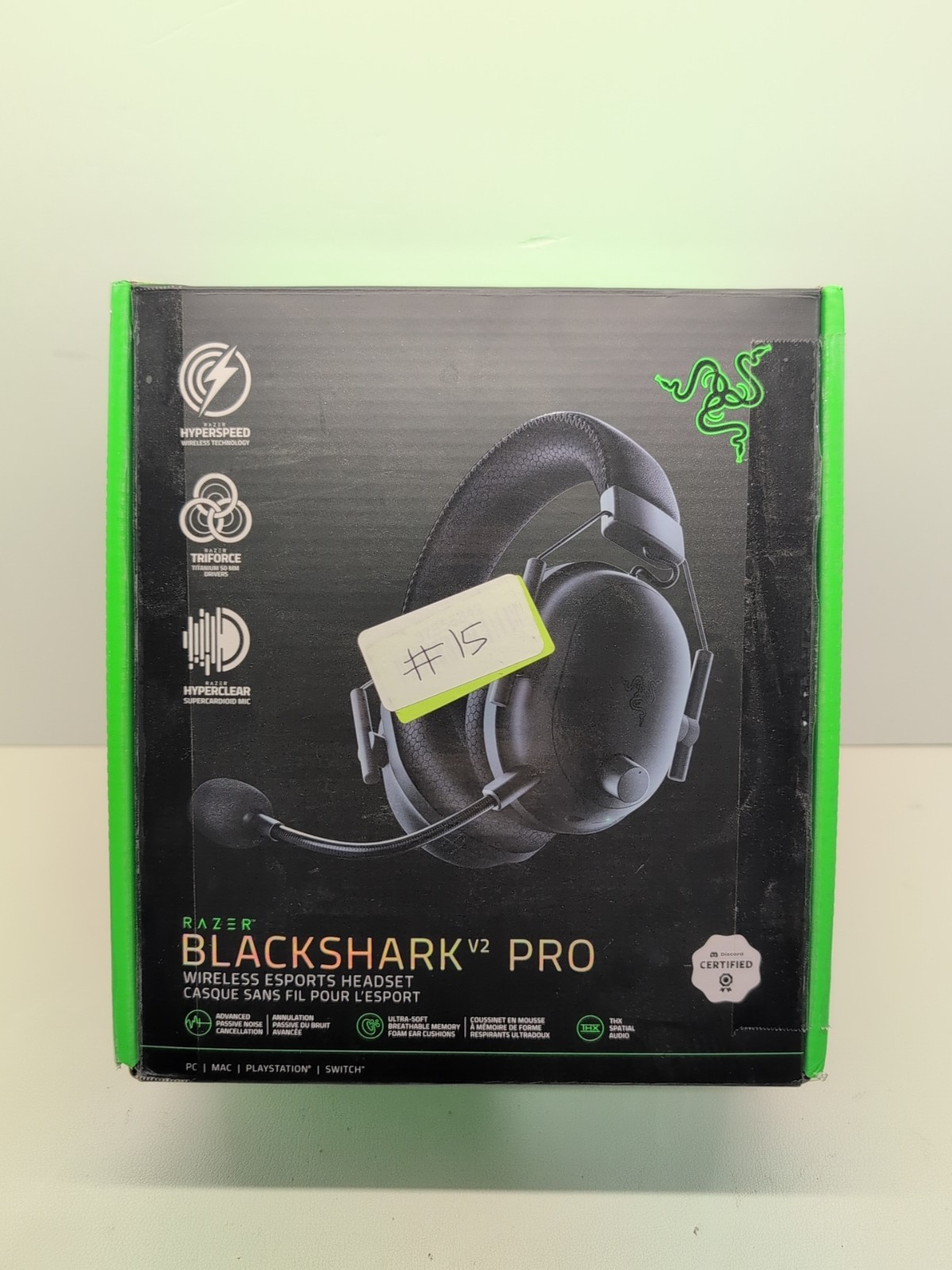 Razer BlackShark V2 Pro Wireless Gaming Headset (Pre 2023 Version) with box #15