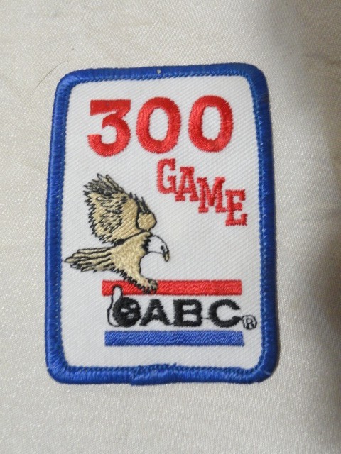 NEW 300 GAME ABC BOWLING 3" RECTANGLE PATCH