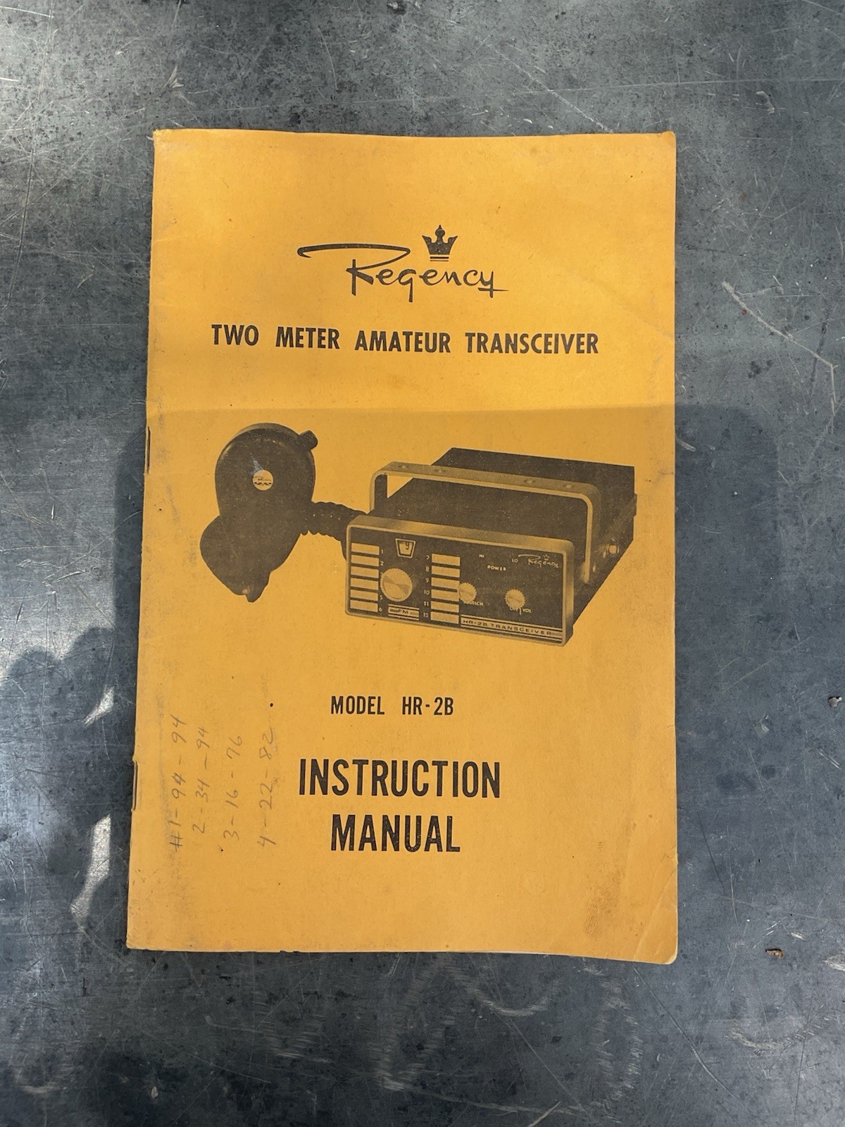 Regency HR-2B 2 Meter Transceiver Instruction Manual