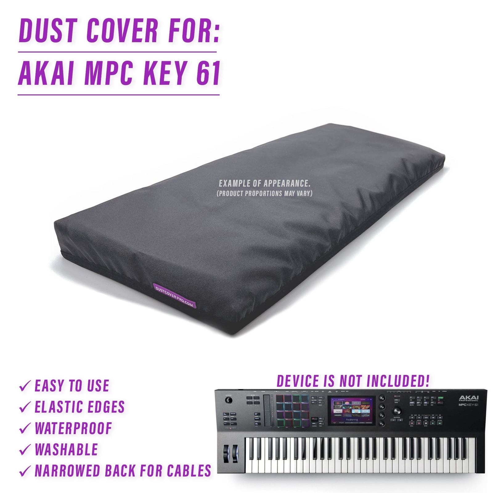 DUST COVER for Akai MPC Key 61