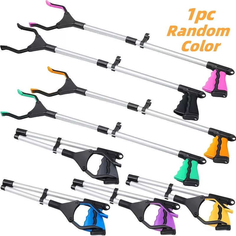 A Foldable Grabber Tool, Available in Two Styles of 32/34 Inches, Featuring a 36