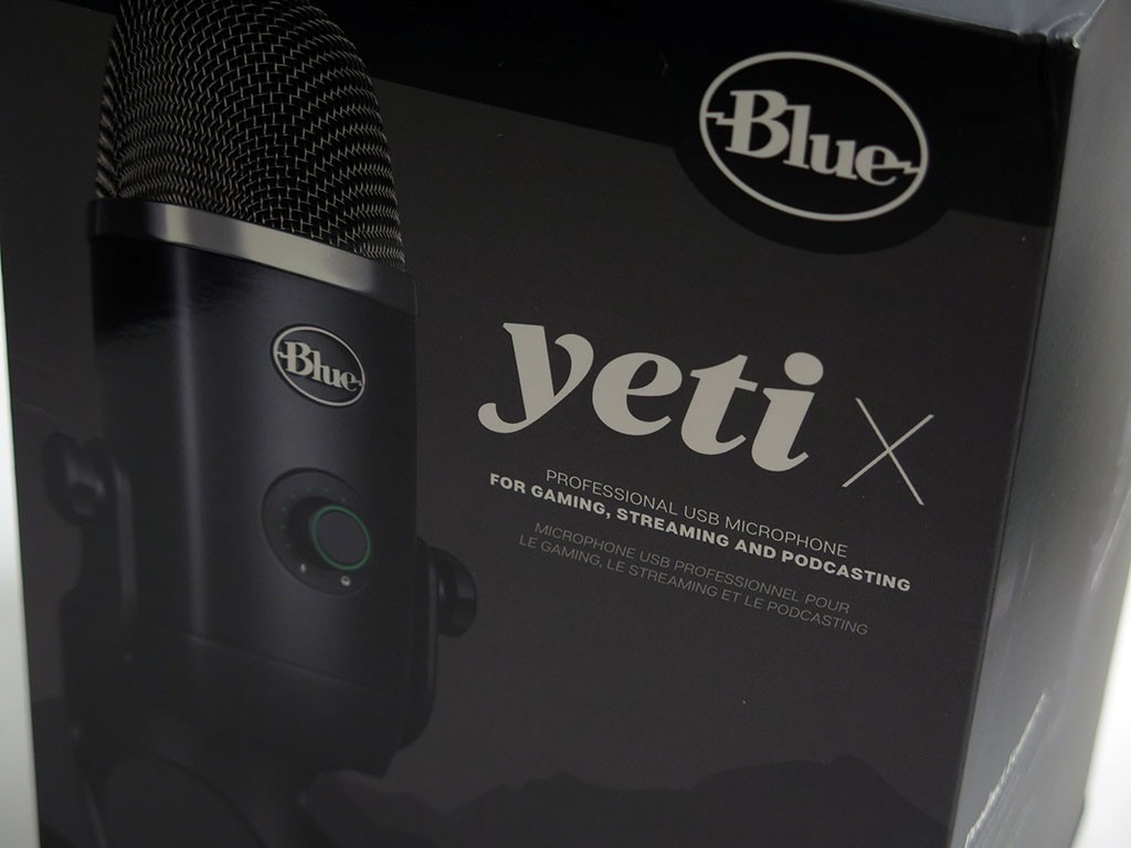 Blue Vo!CE Yeti X USB multi-pattern microphone mic LED lighting blackout black