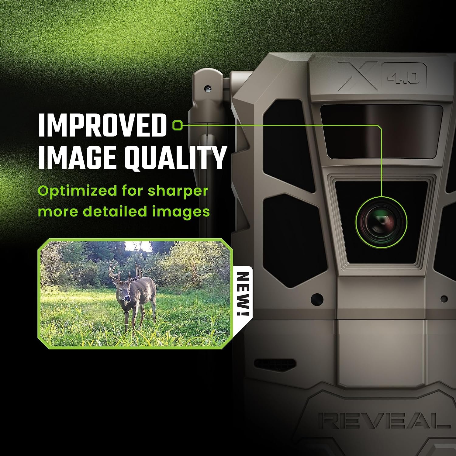 Tactacam Reveal X 4.0 Cellular Trail Camera (4-Pack) + Microfiber Cloth