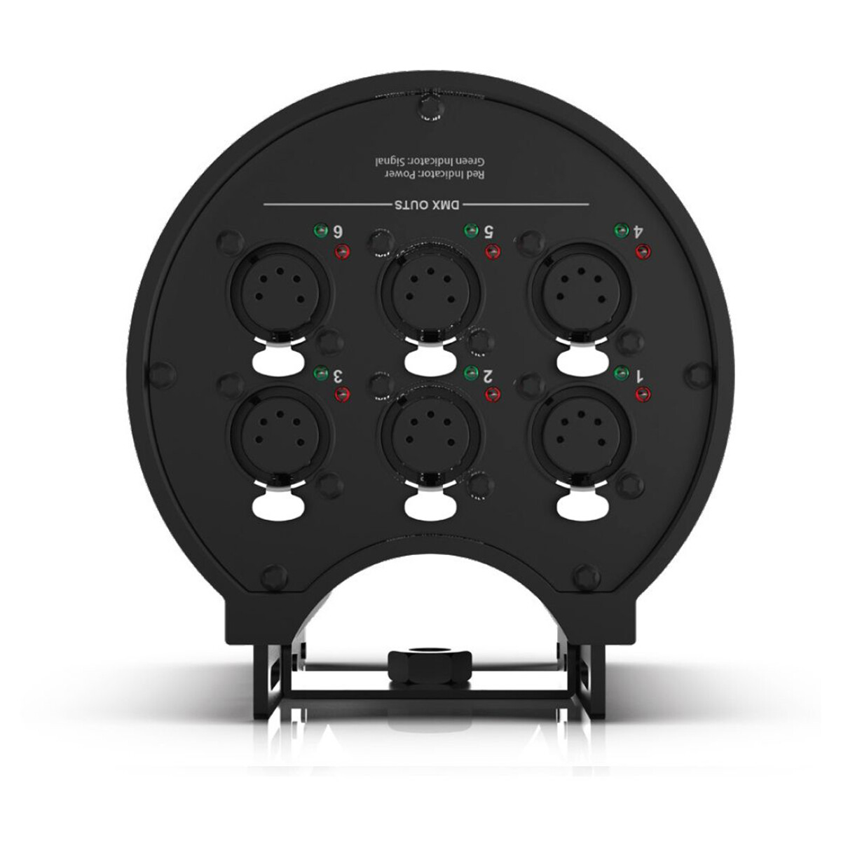American DJ Data Distro 6-Way DMX/RDM Data Splitter 5-Pin w/Mount Straps+Cable