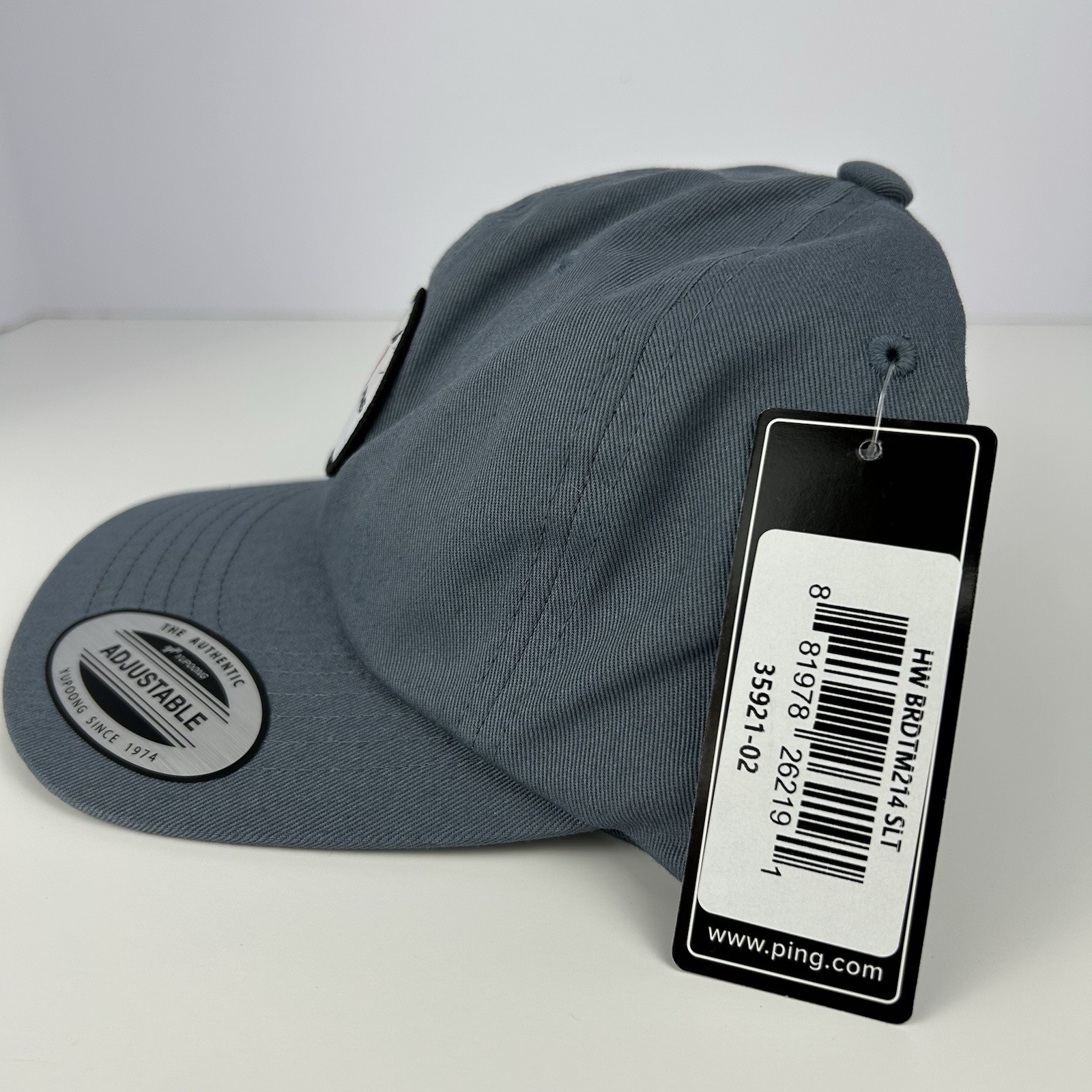 PING Birdie Time Golf Hat Men's Slate Blue Adj Strap Cap NWT