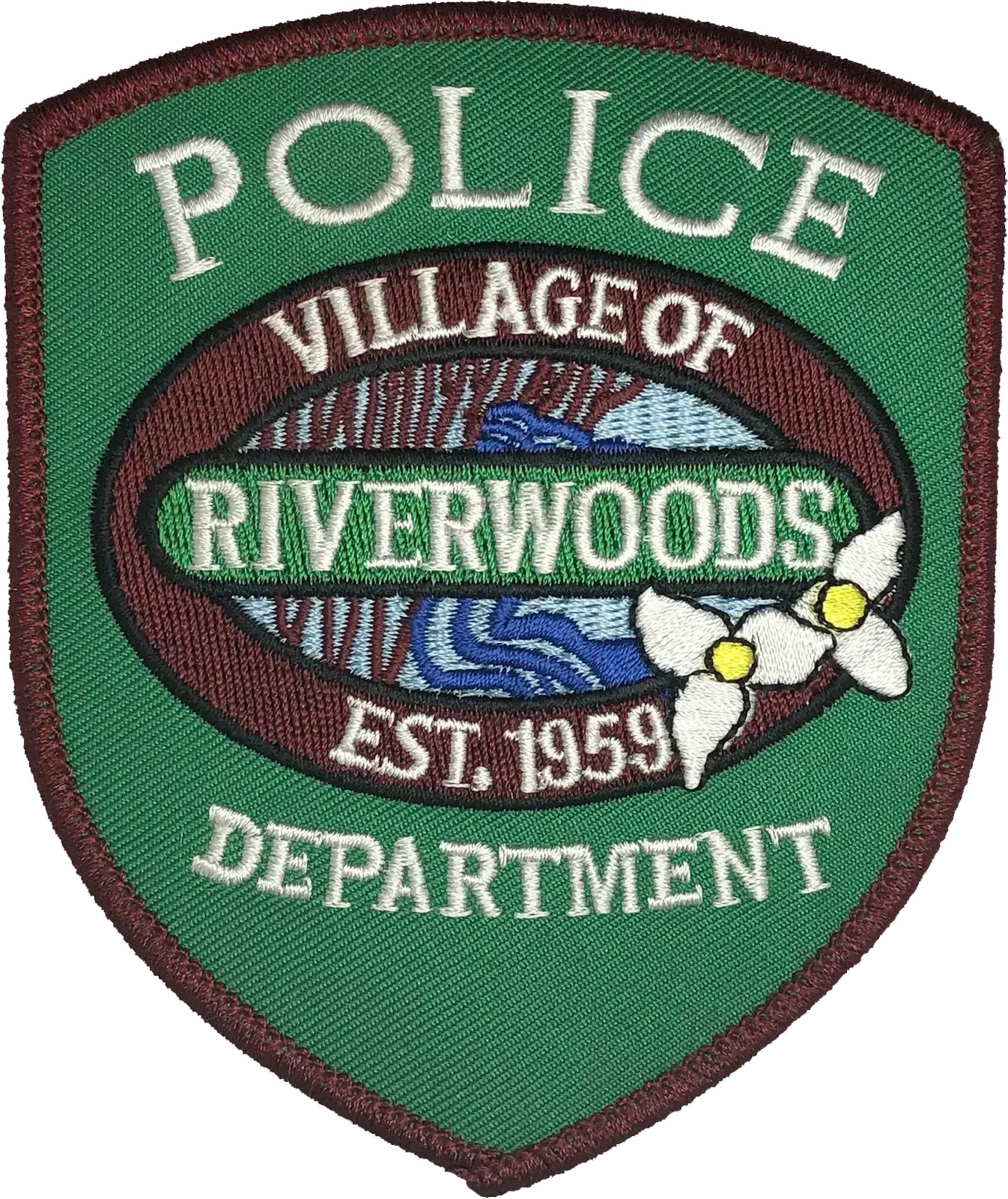 RIVERWOODS POLICE DEPARTMENT SHOULDER PATCH