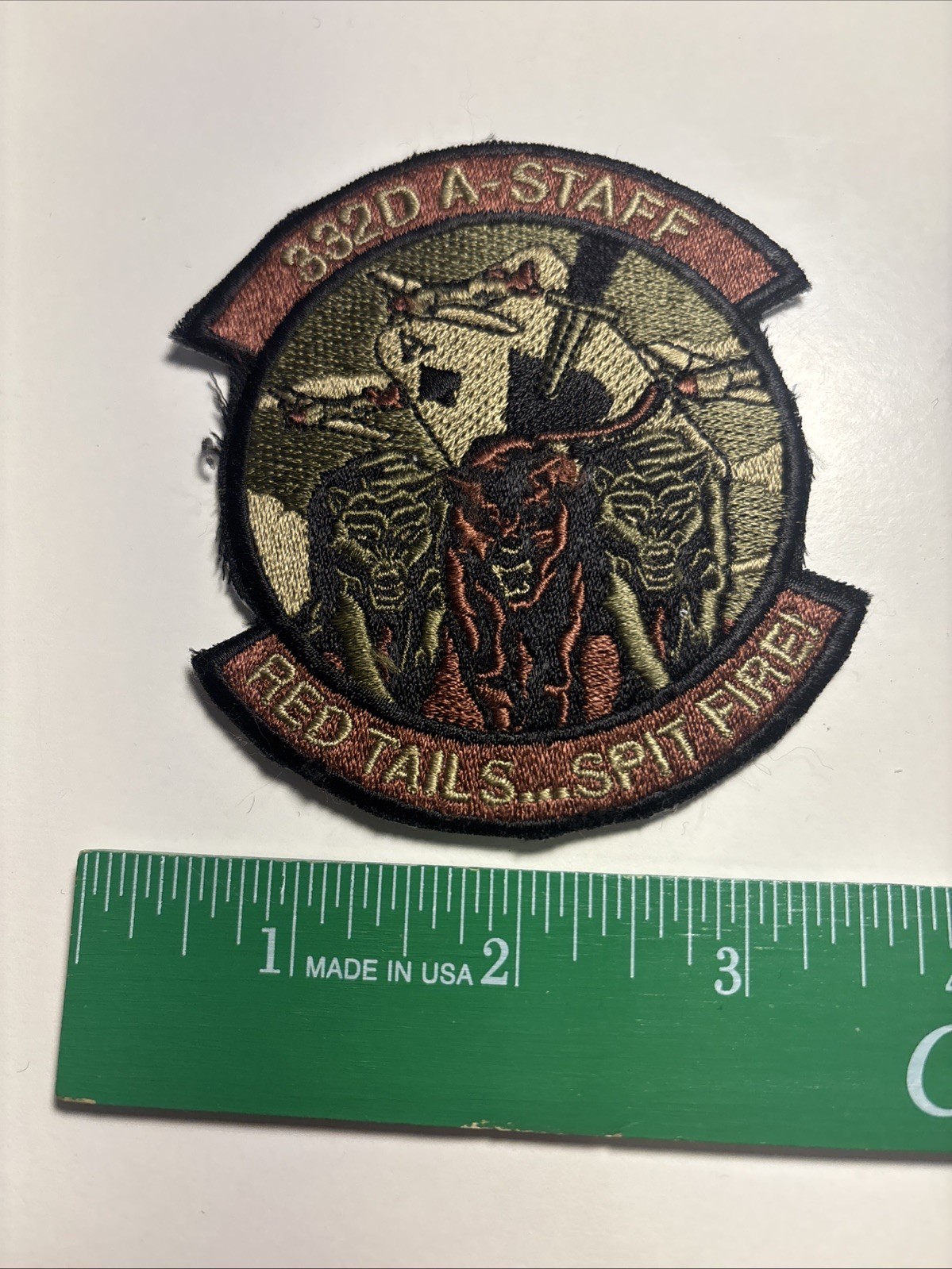 Vintage 332d A-Staff US Air Force Embroidered Patch