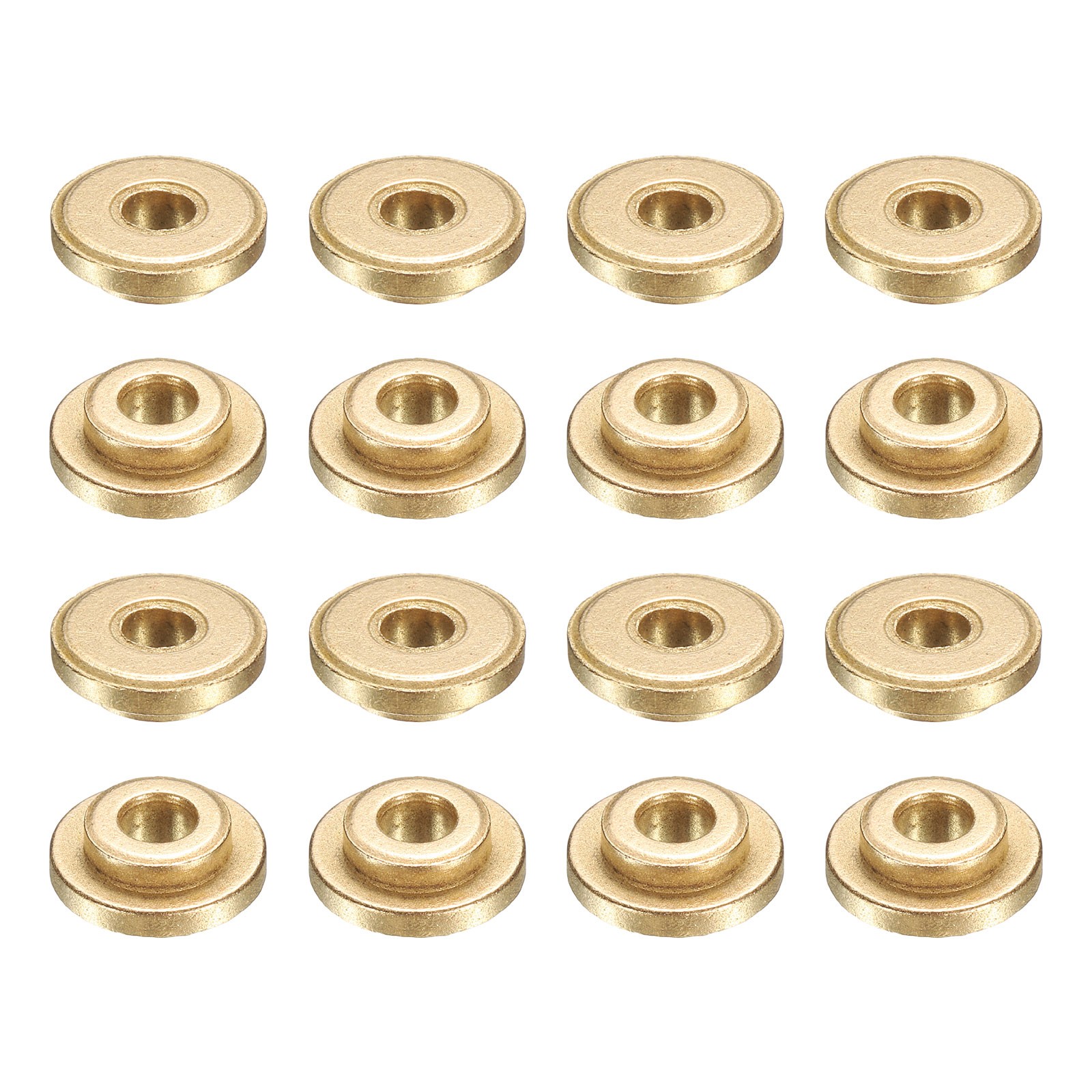 16Pcs Flange Sleeve Bearings 4x8x4mm Self-Lubricating Sintered Bronze Bushings