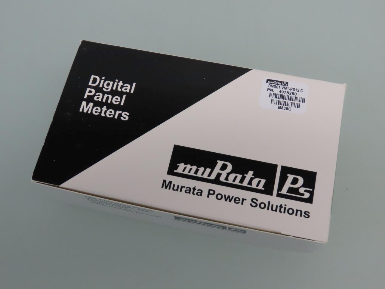 Murata Power Solutions Digital Panel Meter DMS01-VM1-RS12-C