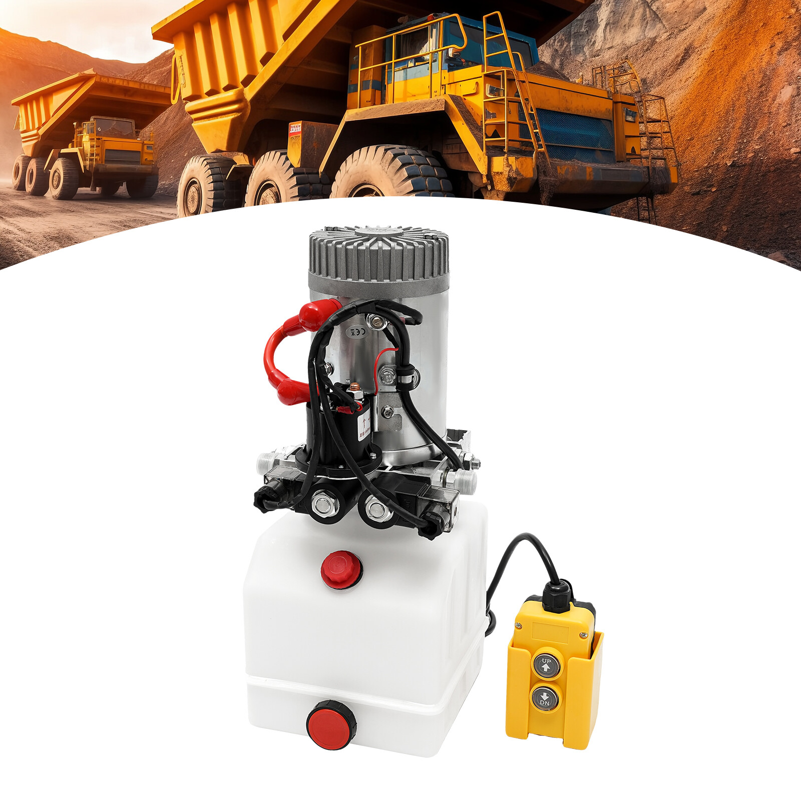 4.23Qt Electric Hydraulic Pump Double Acting Hydraulic Pump For Dump Trailer