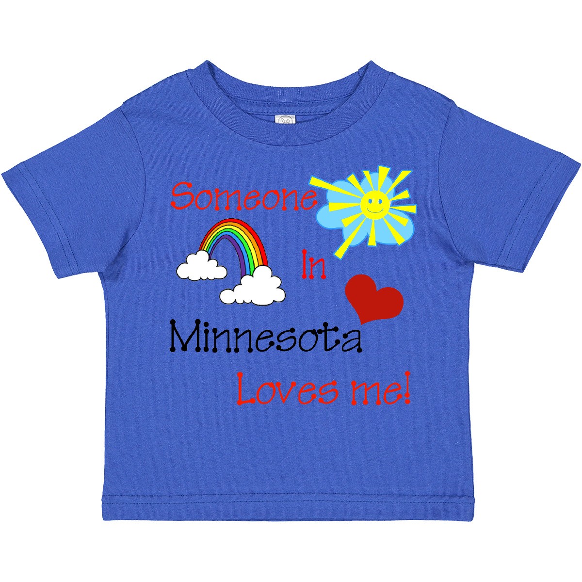 Inktastic Someone In Minnesota Loves Me! Toddler T-Shirt State Love Child Kid