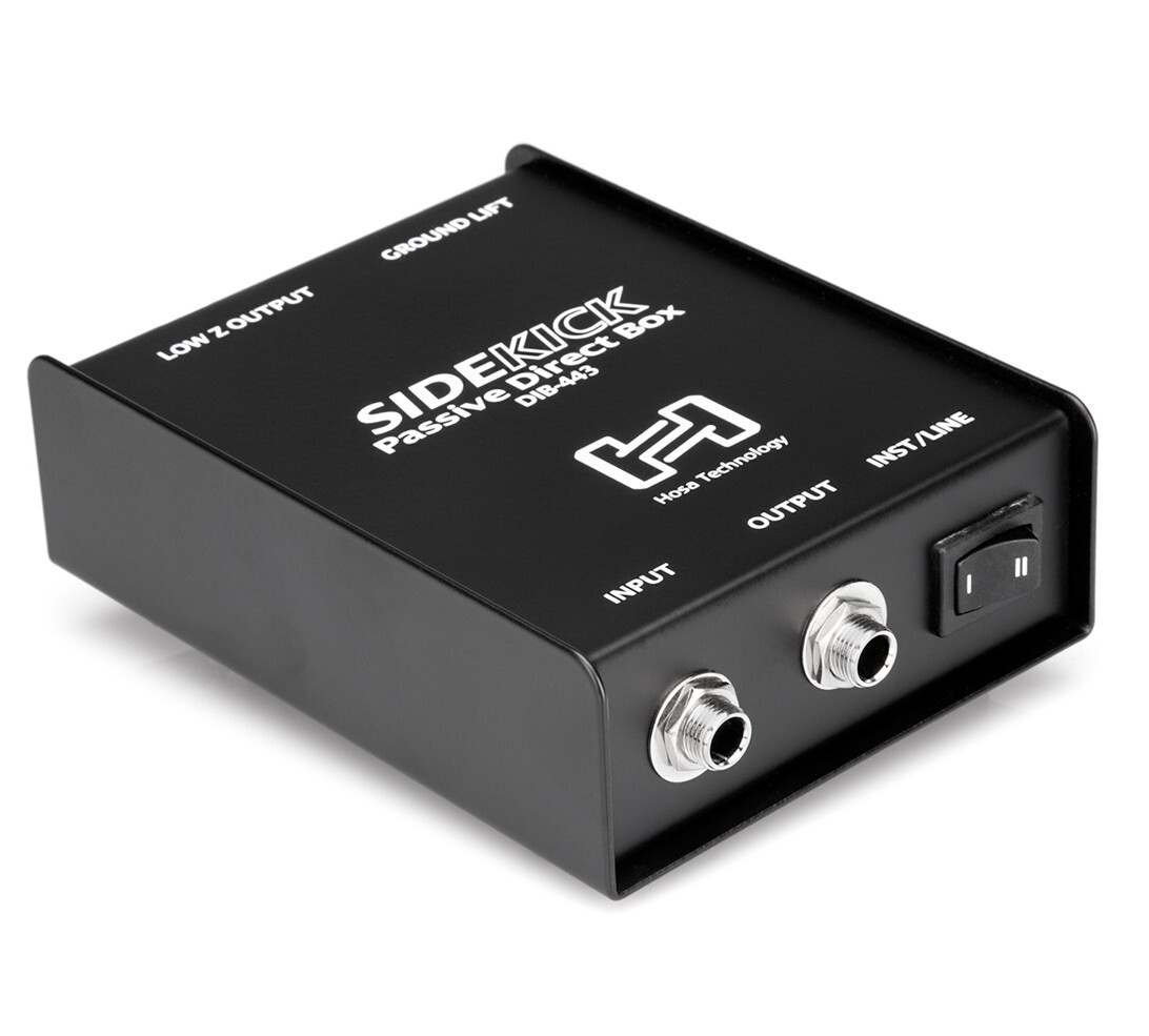 Hosa DIB-443 Sidekick Passive DI/Direct Box for Instrument or Line Level Signal