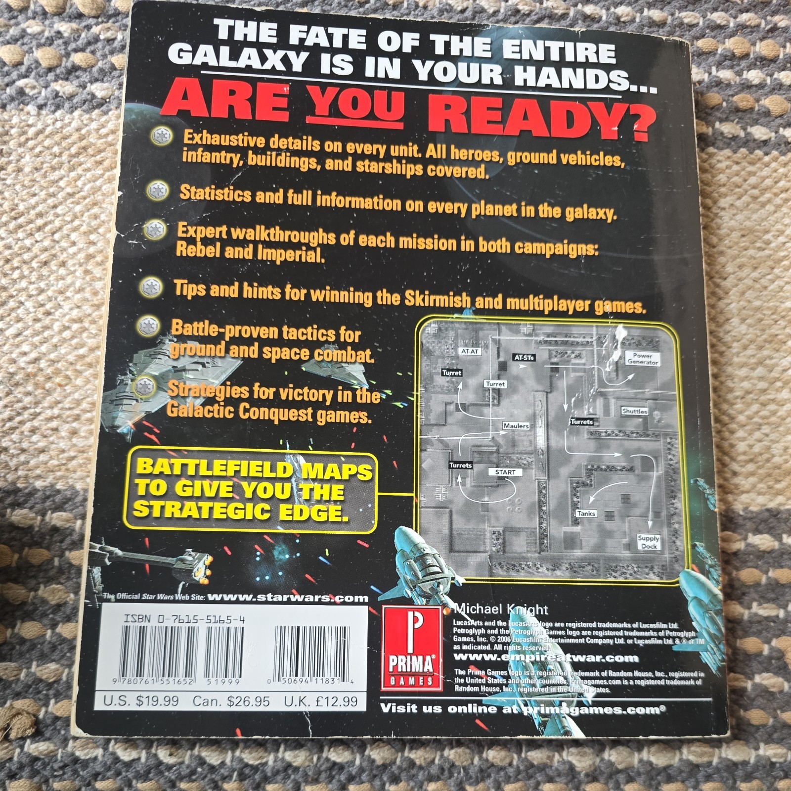 Star Wars Empire At War Prima Official Game Strategy Guide 2006