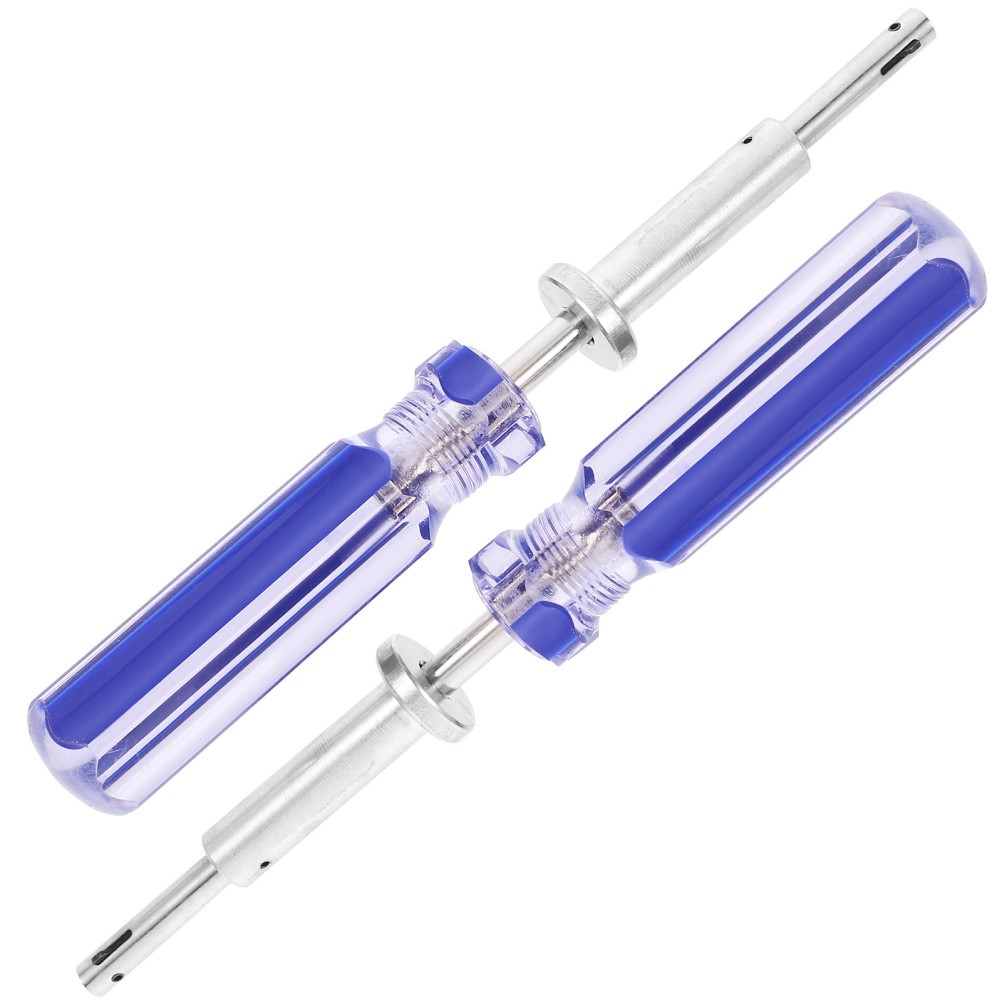 2Pcs 7 Inch Cable Locking Terminator for Catv Durable Metal Plastic Blue
