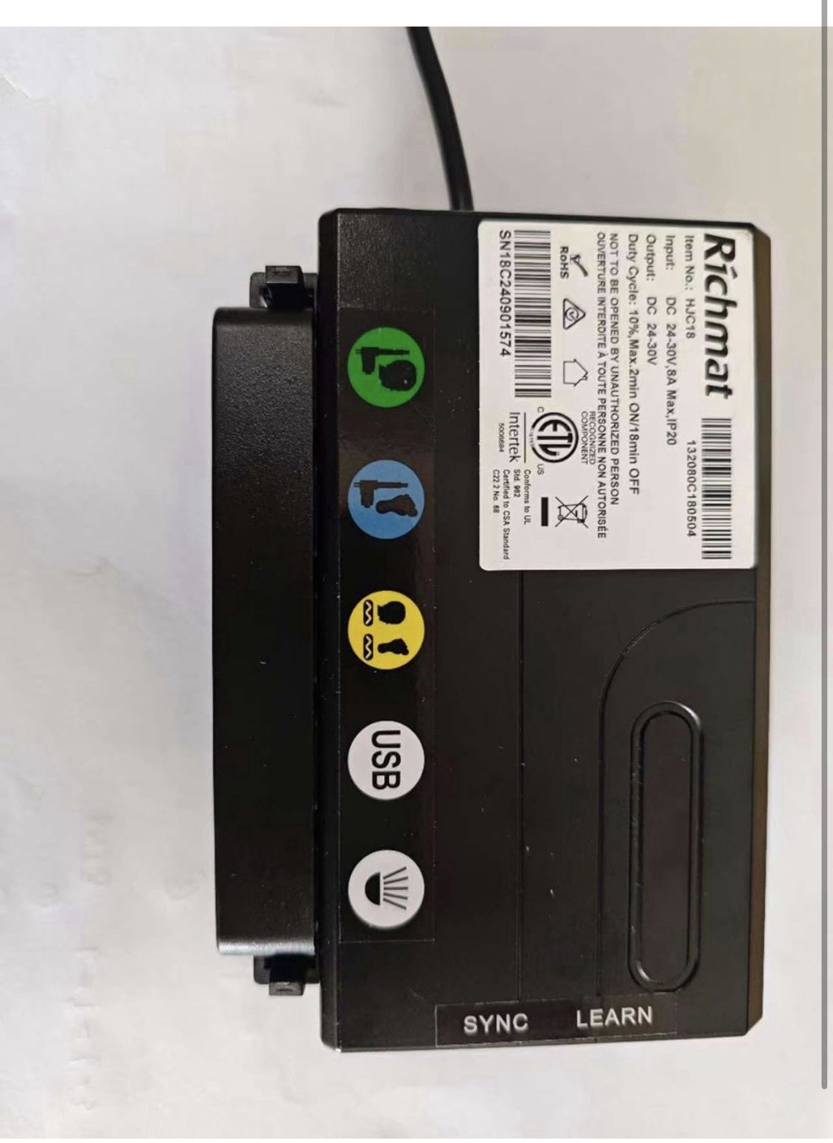 Ecdtrans Adjustable Bed Remote for Richmat HJH109 +HJC18, Black