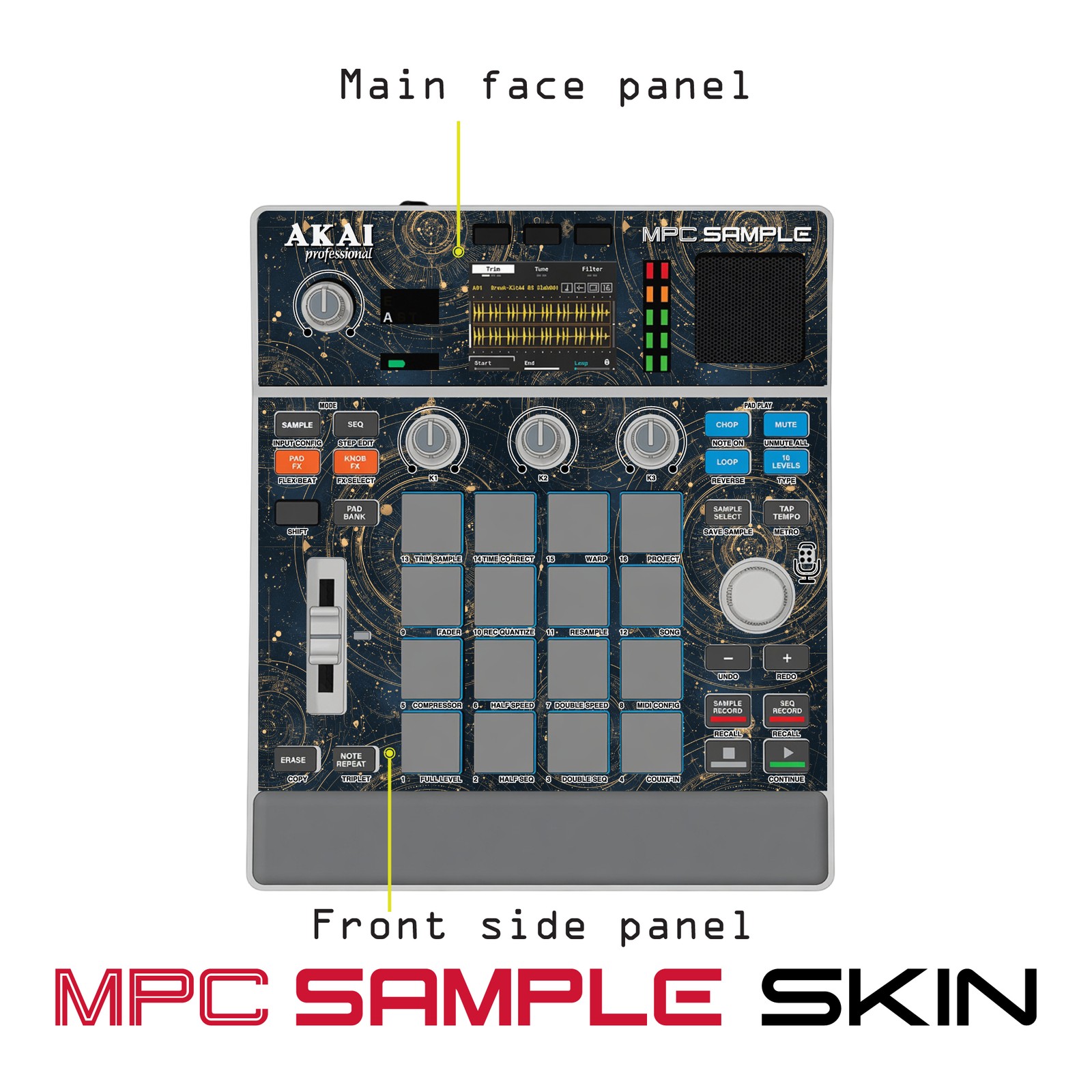 Akai MPC Sample Skin / Cosmic Grid