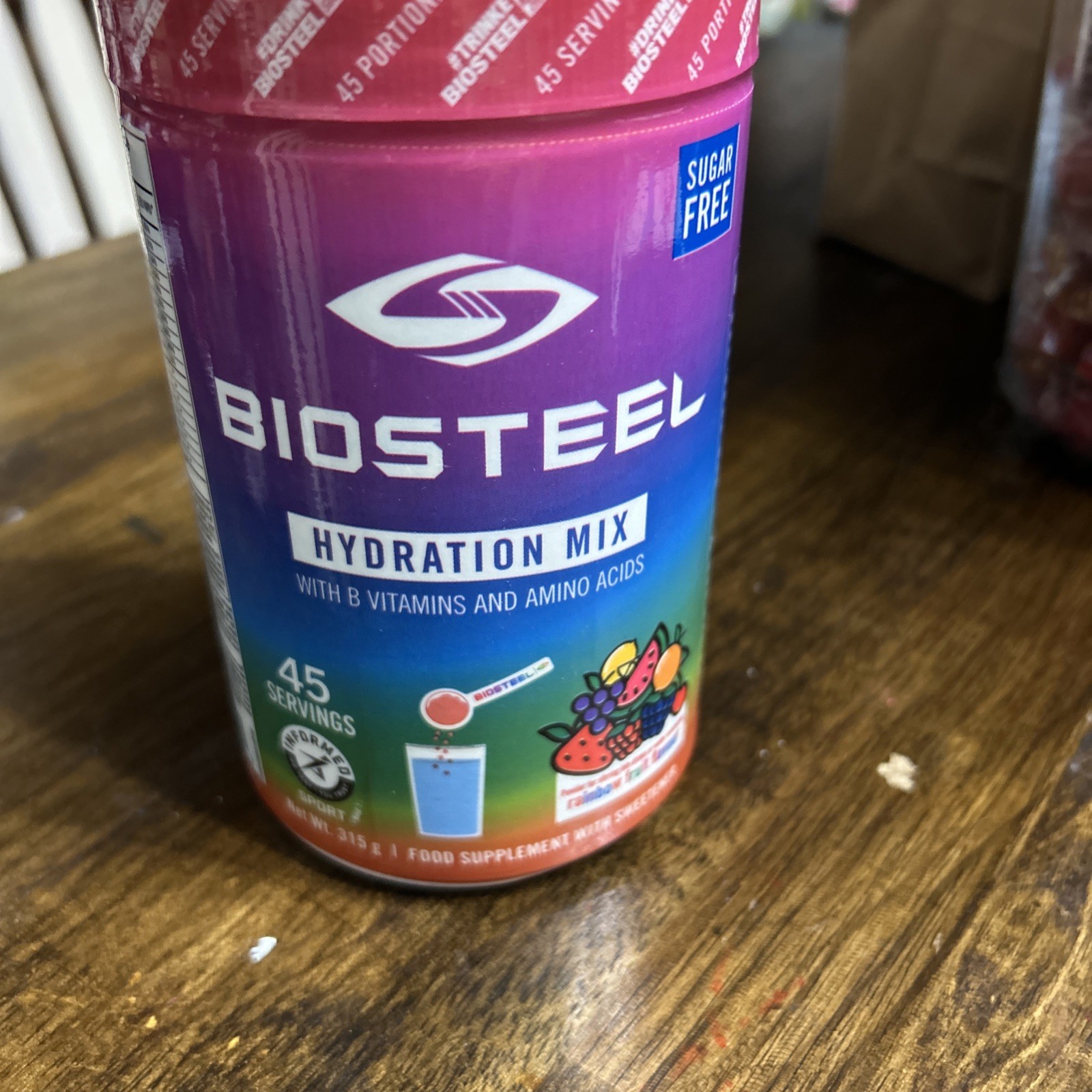 Biosteel Hydration Mix Essential Electrolytes - rainbow twist- 45 serv exp 9/26