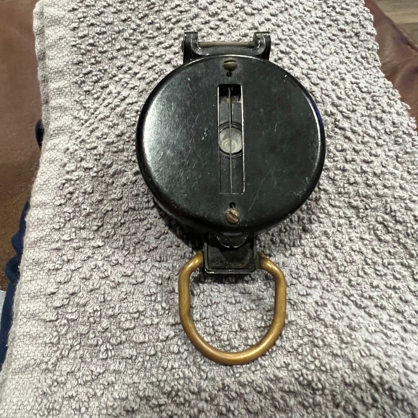 Vintage W. & L. E. Gurley Troy NY Lensatic Compass Military Style N5985 Black