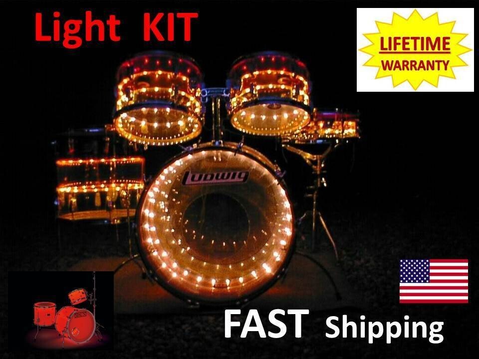 drum kit light set for drums - sound activated
