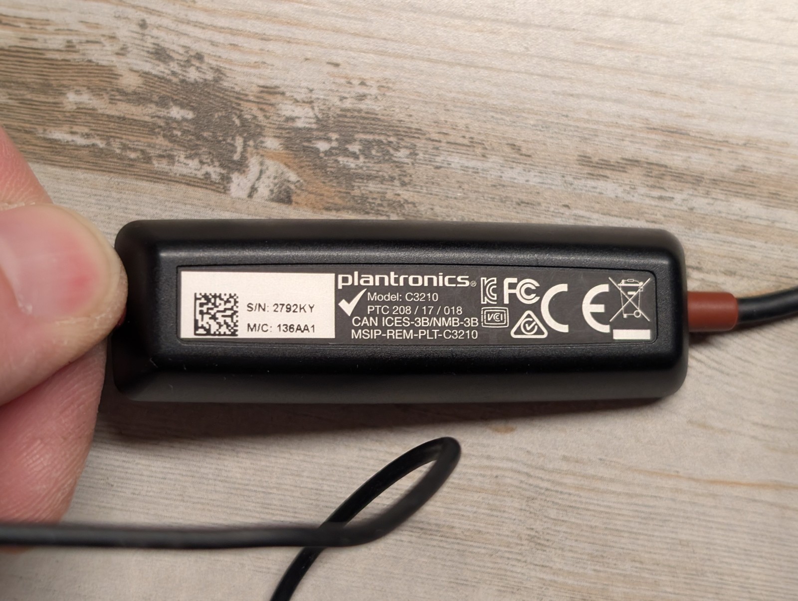 Plantronics Blackwire C3210 USB Headset Wired w Microphone - Monural Single Ear