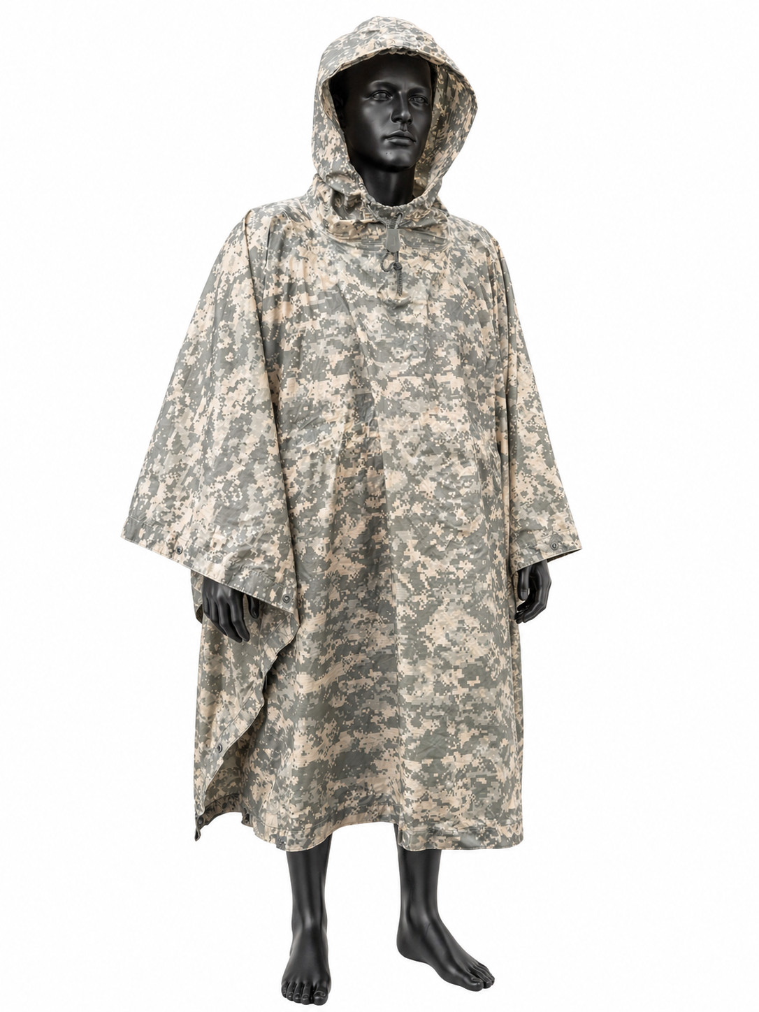 NEW USGI Military ACU Wet Weather Poncho Multipurpose Waterproof Rain Gear
