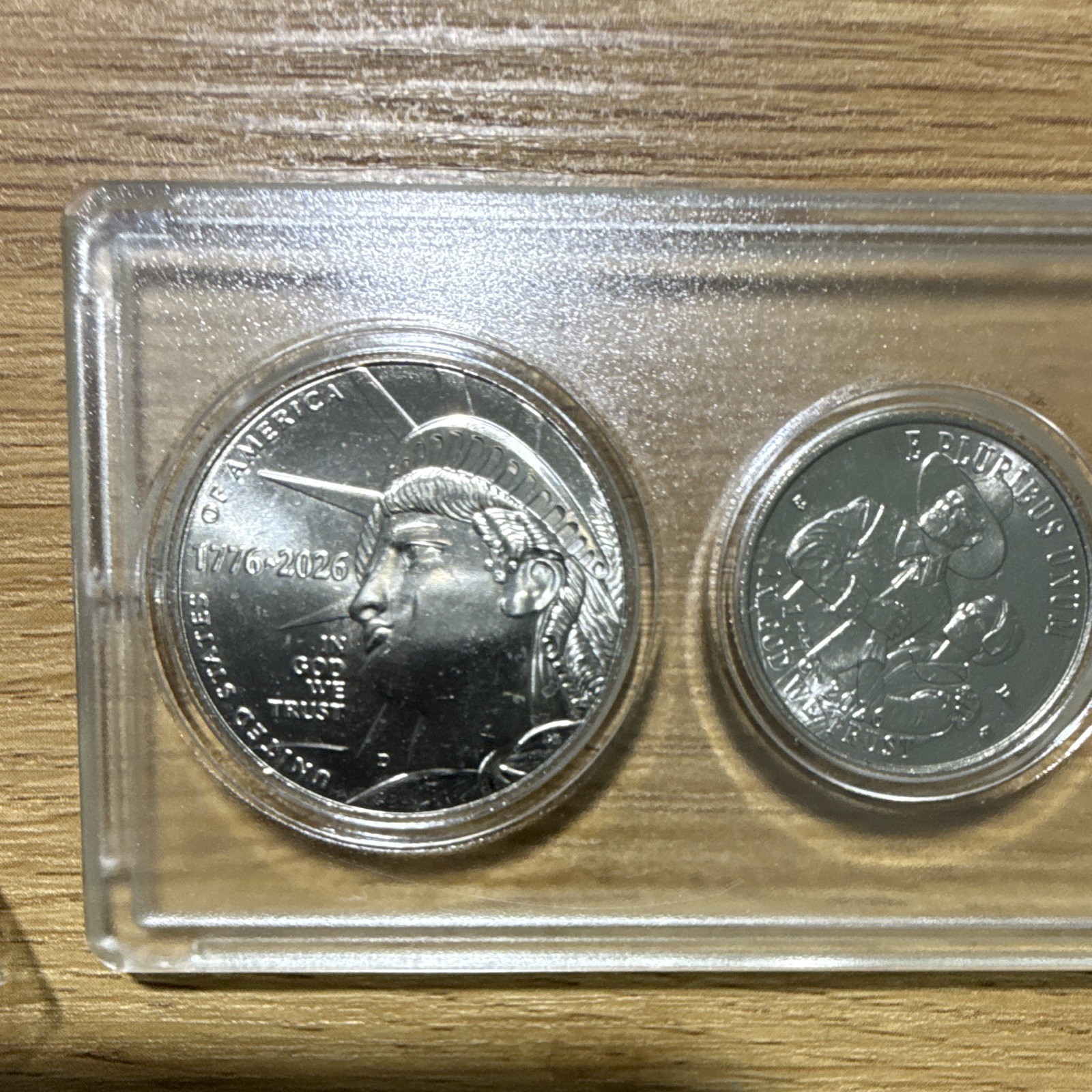 2026 Mint Set Uncirculated 5 Coins Plastic Holder Uncertified