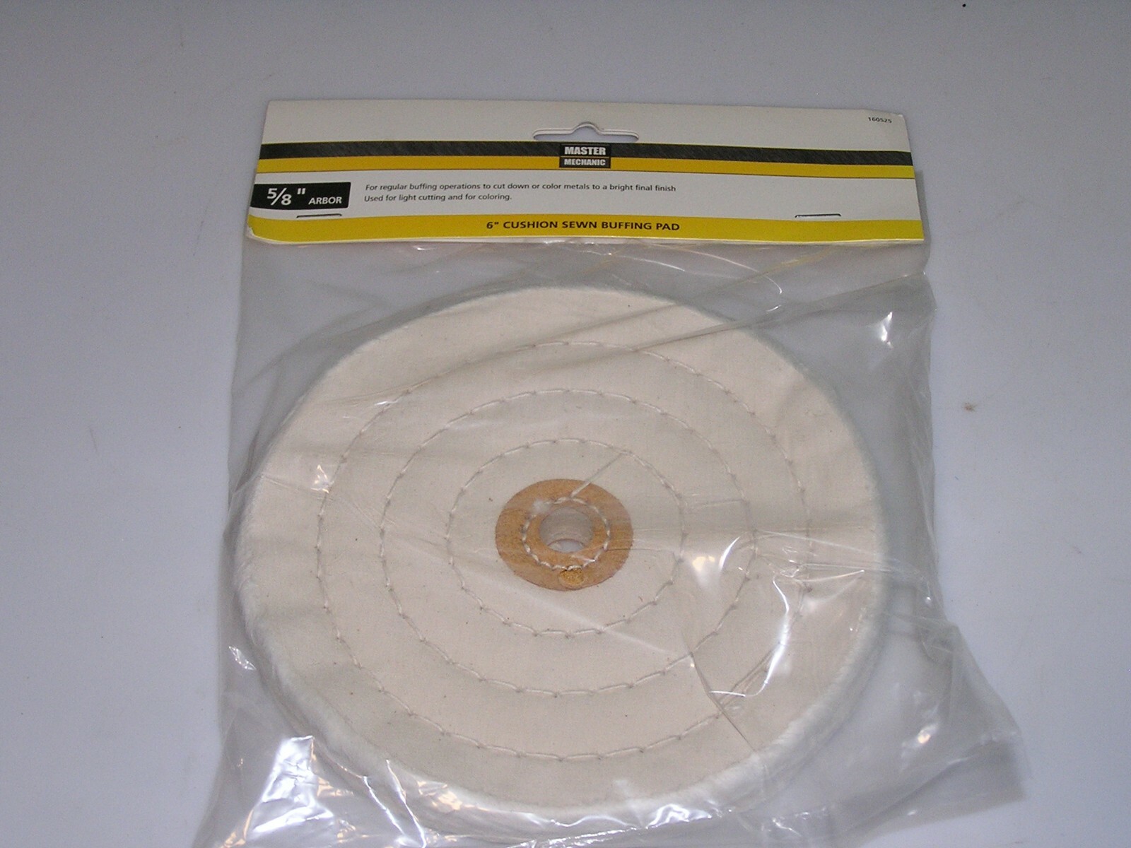 MM 6" Cush Sewn Buff Pad No 160525 Company