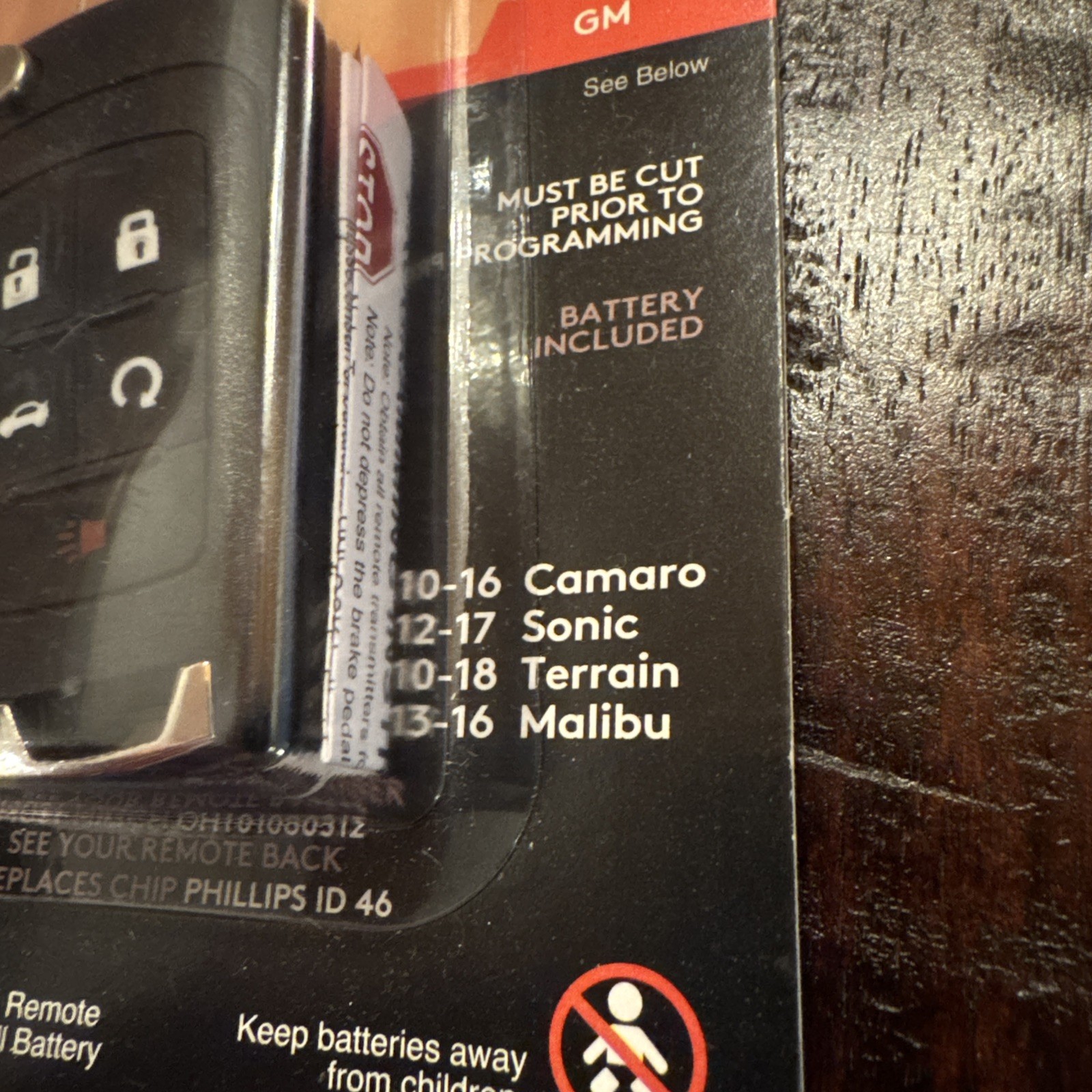 New Duracell Keyless Entry Full Function Remote for GM Vehicles ULK029D