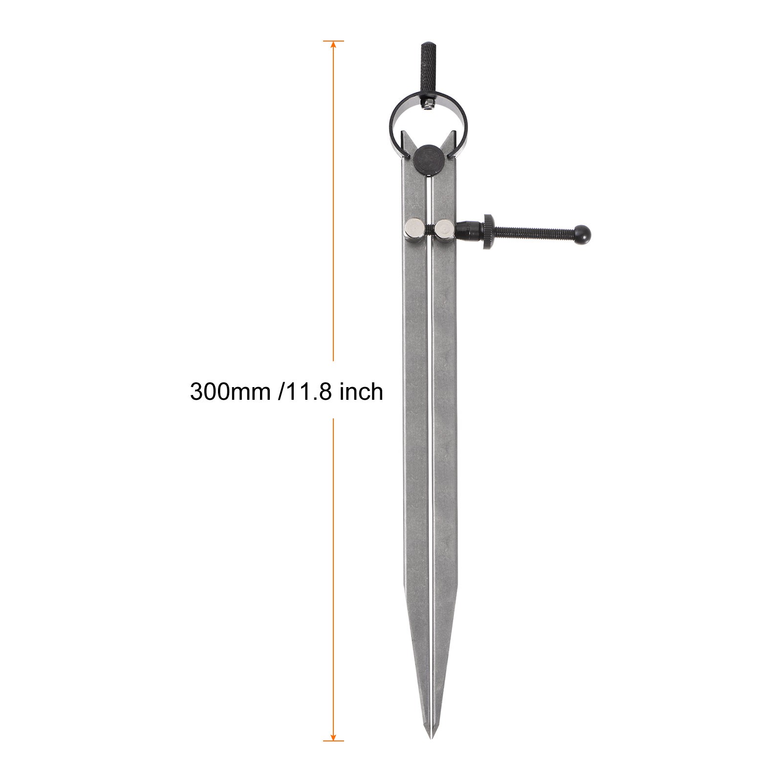 Spring Joint Caliper 10" 250mm Spring Divider Caliper with Solid Nut, Flat Leg