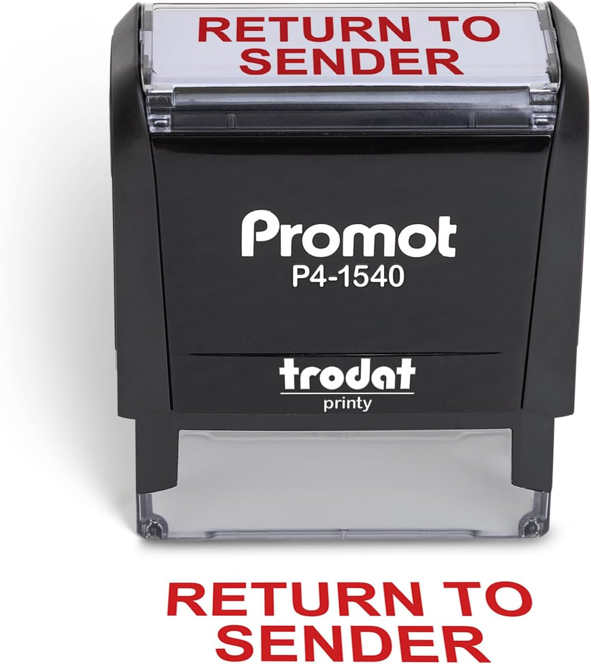 Return to Sender Self Inking Rubber Stamp - Refillable Business Stamper - Work,