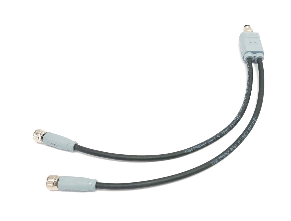 Conec 42-11615 Splitter Cable, M8 4-Pin Male To x2 M8 4-Pin Female, 0.25m Length